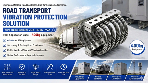 Cách ly dây cáp cho thiết bị 400kg trong vận tải đa đường