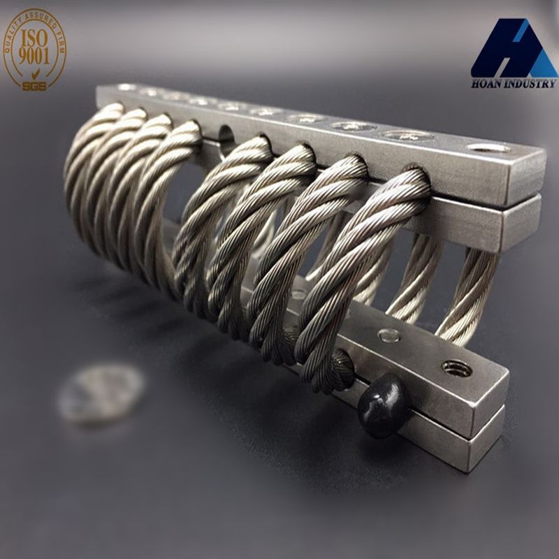 Compact Wire Rope Isolator Anti Vibration Mount Đứng động cơ Cảm biến ăng-ten vệ tinh
