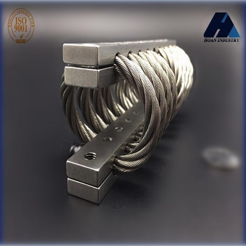 Compact Wire Rope Isolator Anti Vibration Mount Đứng động cơ Cảm biến ăng-ten vệ tinh