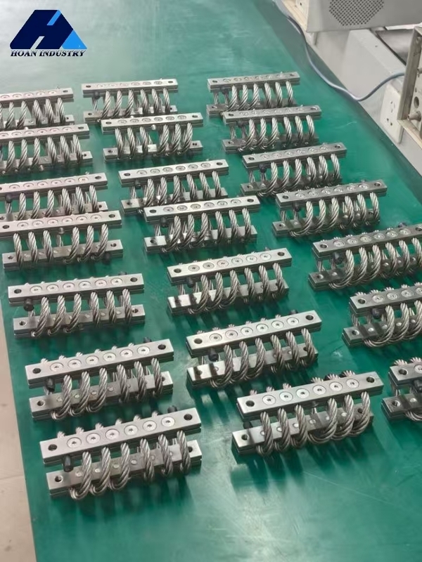 Bộ cách ly rung dây cáp thép JGX-1598A-285A bảo vệ thiết bị chính xác khỏi rung động và va đập