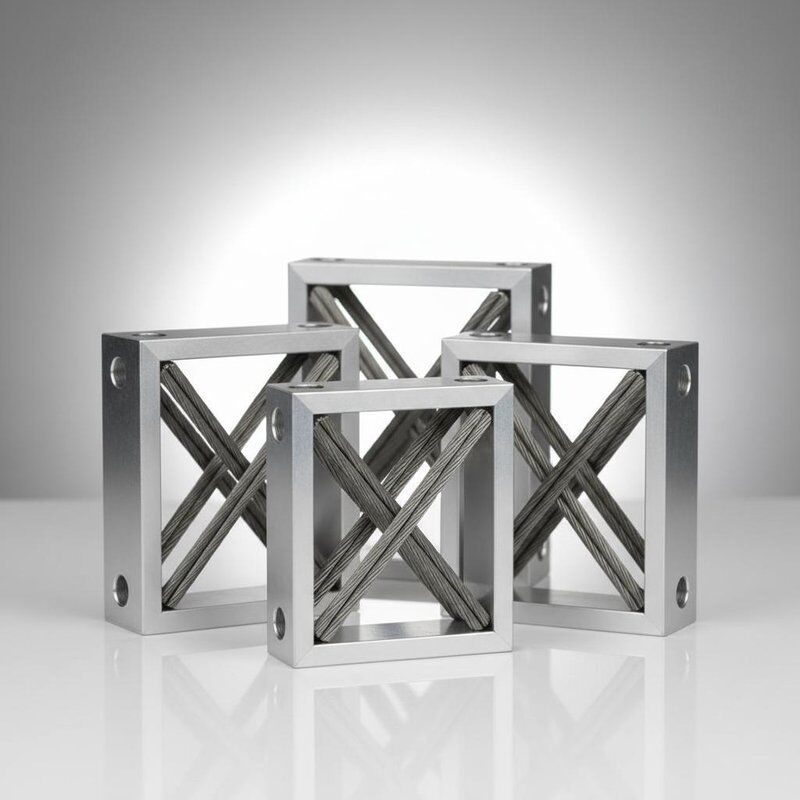 100G Khả năng chống sốc dây thừng dây thừng cách ly với thép không gỉ hoặc xây dựng nhôm - ISO9001:2015 Chứng nhận Vibration Mount