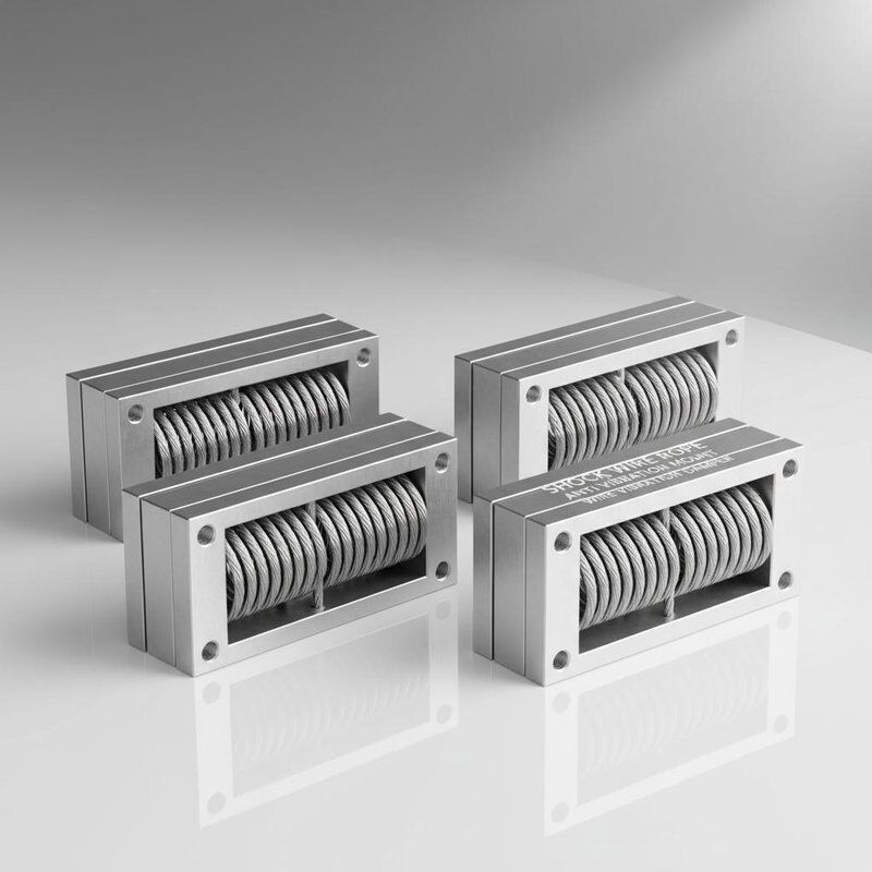 Cáp thép không gỉ cách ly rung động với tải trọng tĩnh tối đa 370kg cho giảm chấn rung động và sốc hàng hải